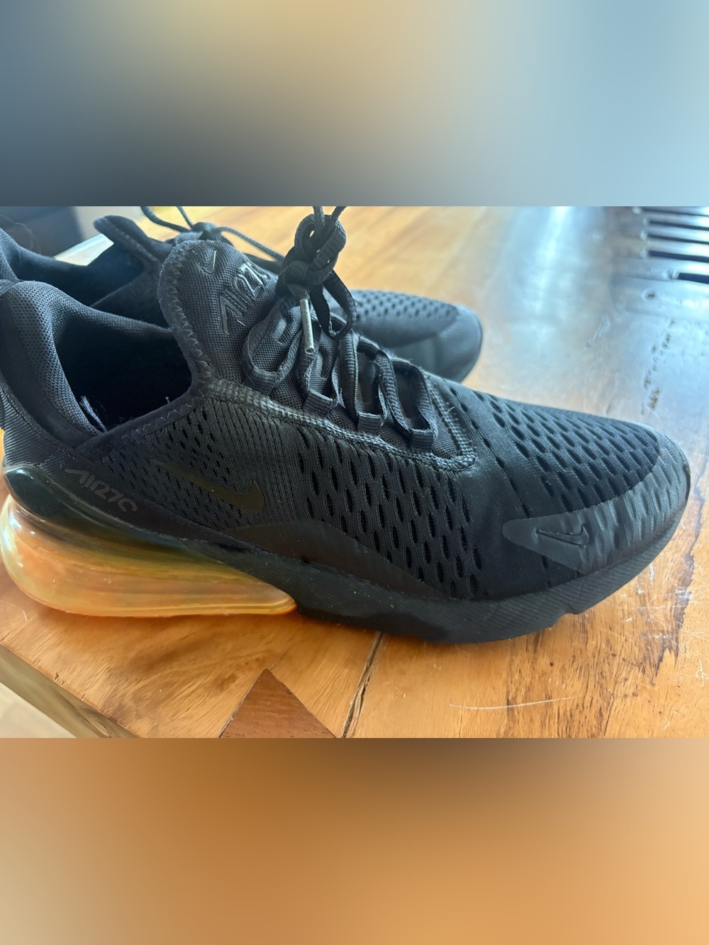 Nike Men's All-Black Breathable Athletic Sneakers